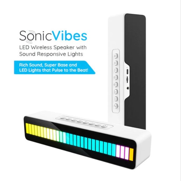 LED Light Responsive Bluetooth Speaker - Picture 2 of 9